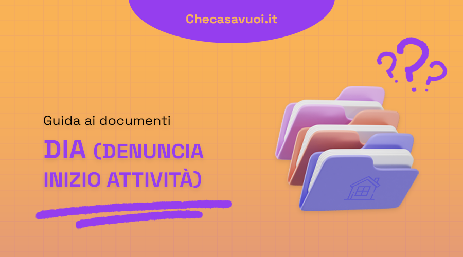 La DIA, Denuncia Inizio Attività, è una procedura che consente di avviare lavori edilizi presentando una dichiarazione preventiva al Comune.